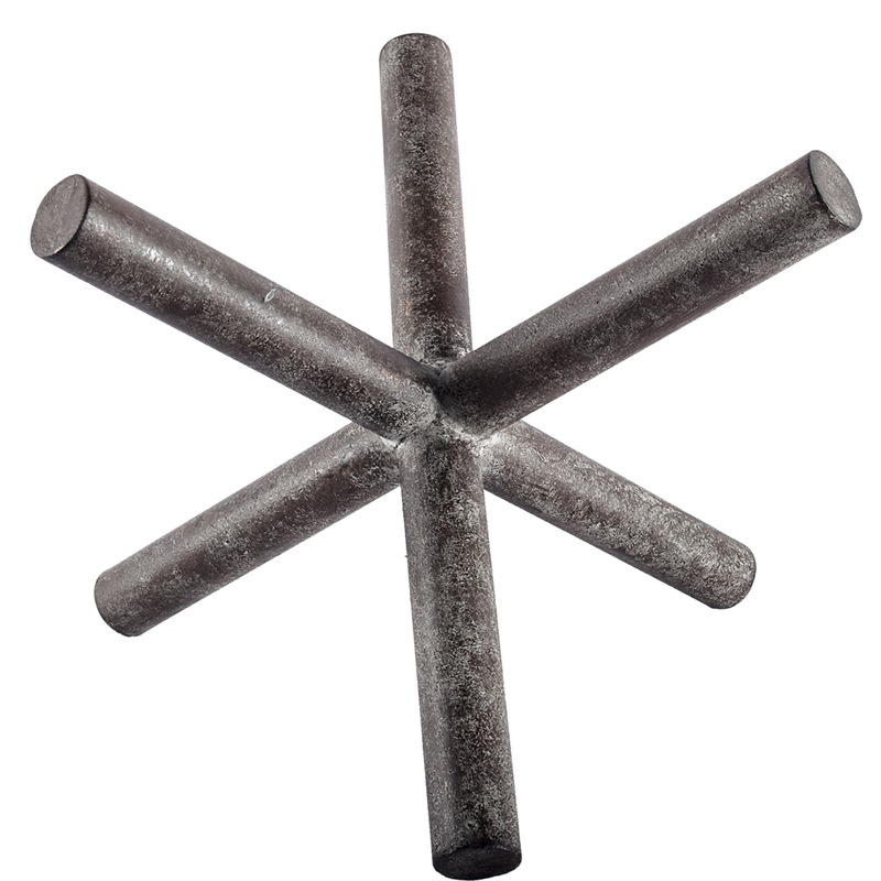 Mercana Astericks III 4.8H Black Metal decor object