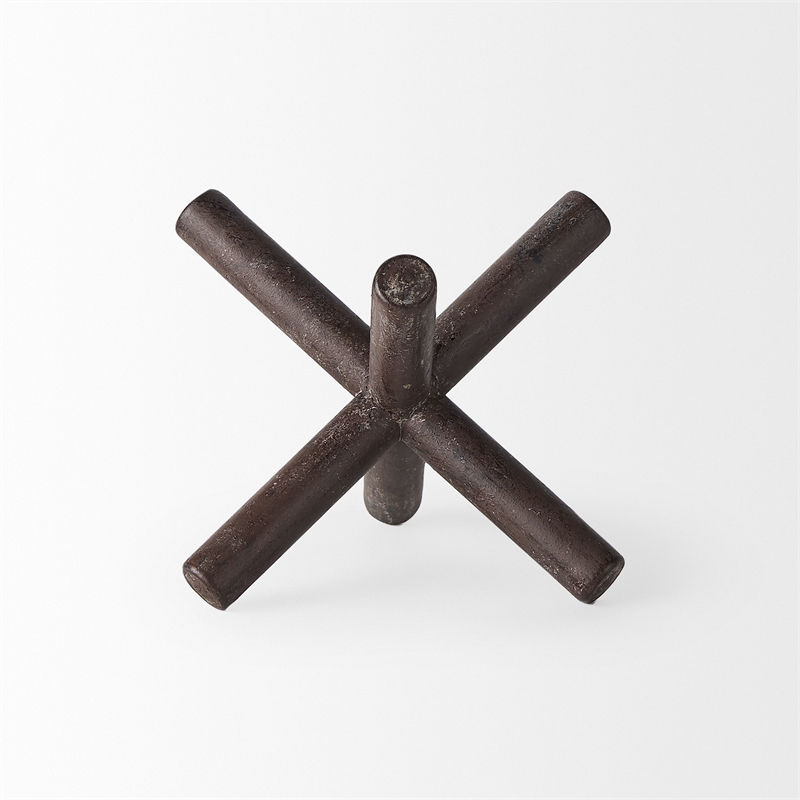Mercana Astericks III 4.8H Black Metal decor object