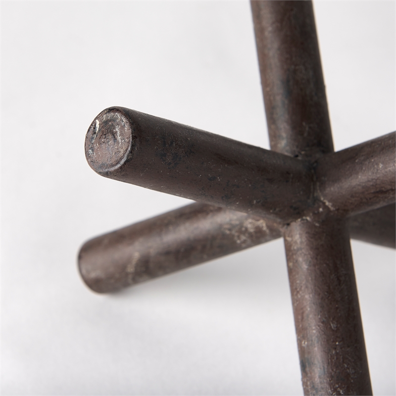 Mercana Astericks III 4.8H Black Metal decor object