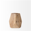 Mercana Allen III Tall Natural Wooden Base Oval Vase
