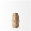 Mercana Allen III Tall Natural Wooden Base Oval Vase