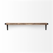Mercana Dion I Large Brown Wood Wall Shelve