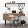 Mercana Dion I Large Brown Wood Wall Shelve