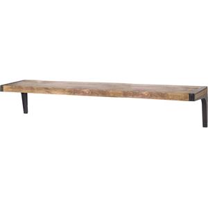 Mercana Dion I Large Brown Wood Wall Shelve