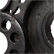 Mercana Cogsworth Black Matte Industrial Resin Gear Bookend