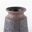 Mercana Sefina I Small Brown/Black Patterned Ceramic Vase