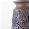 Mercana Sefina I Small Brown/Black Patterned Ceramic Vase