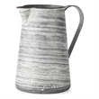 Mercana Serena II Large Gray/White Textured Metal Jug