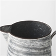 Mercana Serena II Large Gray/White Textured Metal Jug