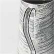 Mercana Serena II Large Gray/White Textured Metal Jug
