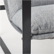Mercana Guilia Castlerock Gray With Metal Frame Sling Accent Chair