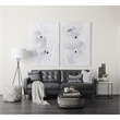 Mercana Nathan II Square Top White Marble and Black Metal End/Side Table