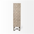 Mercana Excelsior II Iron Base Storage Cabinet in Light Brown