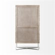Mercana Excelsior II Iron Base Storage Cabinet in Light Brown