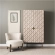 Mercana Excelsior II Iron Base Storage Cabinet in Light Brown