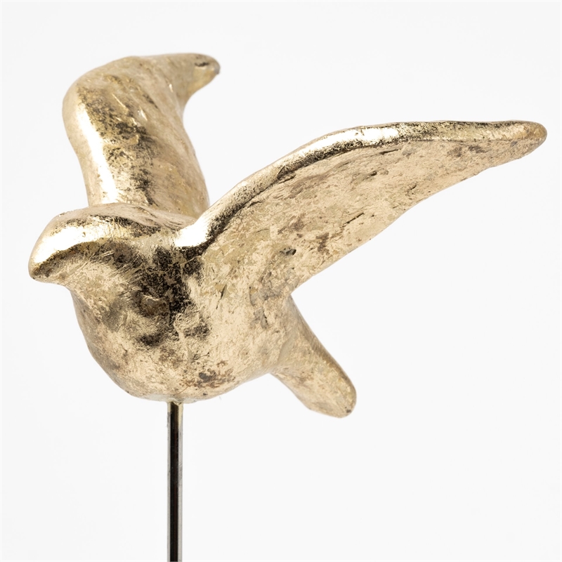 Mercana Aya (Set of 3) 11L x 4W Gold Metal Decorative Bird Sculpture