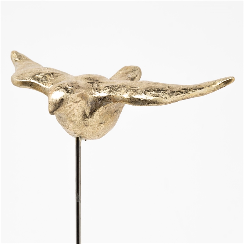 Mercana Aya (Set of 3) 11L x 4W Gold Metal Decorative Bird Sculpture