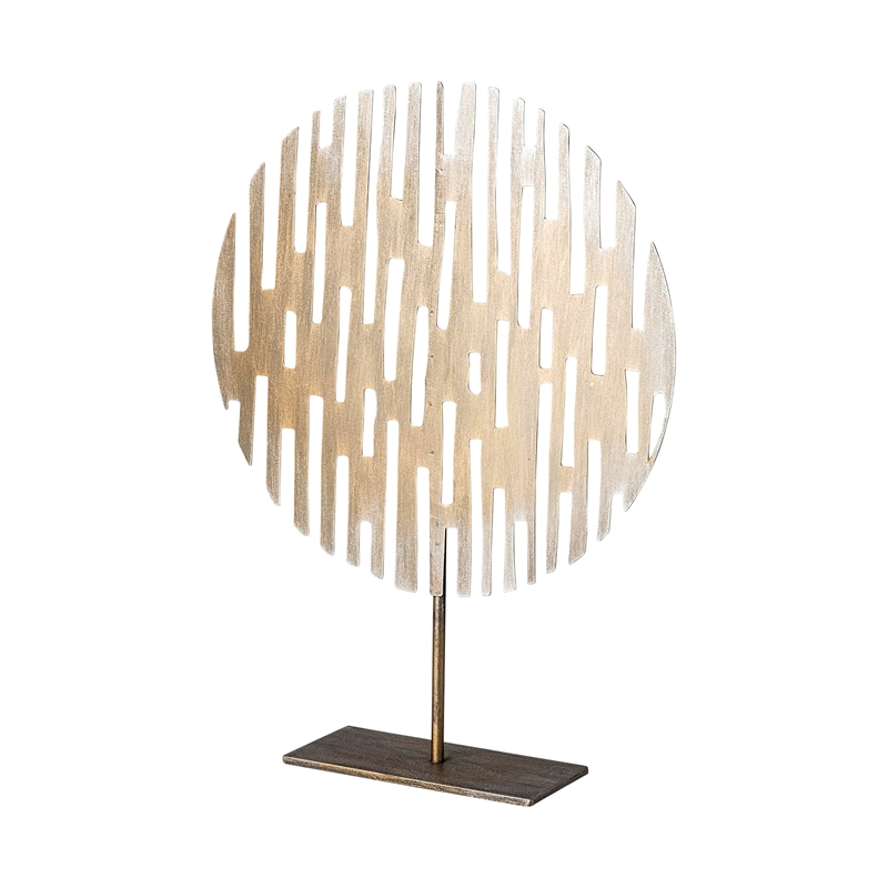 Mercana Ezra (Large) 13L x 3W Gold Metal Circular Decorative Object