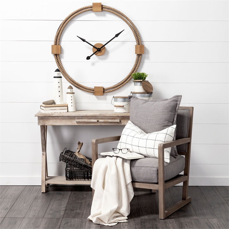 Abner (Large) 4L x 4W White Wooden Coastal Lighthouse