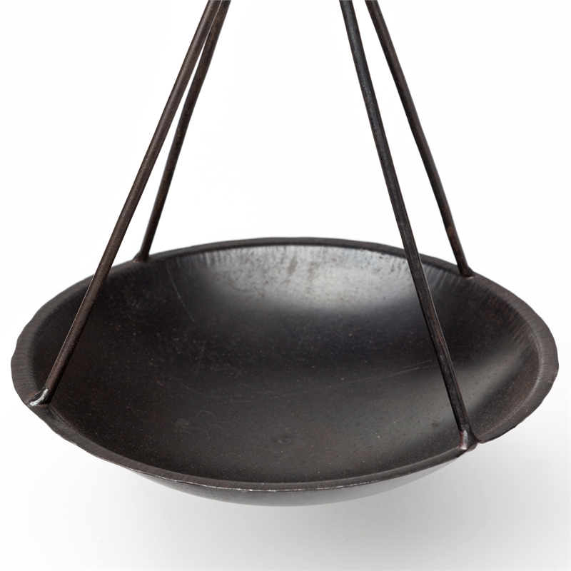 Mercana Adilah 16L x 10W Black Metal Vintage Inspired Weighing Scale