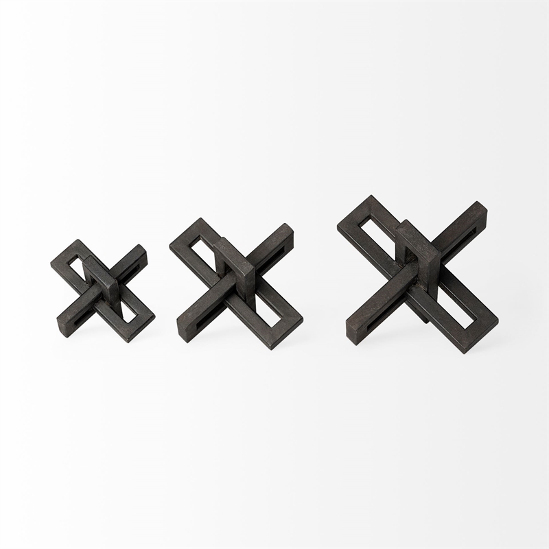 Mercana Aleph (Set of 3) Black Metal Small Medium & Large Jacks