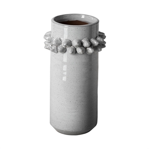 Mercana Farmhampton Large Gray Spoked Ceramic Decorative Vase