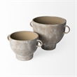 Mercana Deya Large Rustic Brown Ceramic Decorative Vase