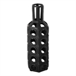 Mercana Brunel Large Black Drum-Shaped Ceramic Decorative Vase