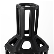 Mercana Brunel Large Black Drum-Shaped Ceramic Decorative Vase