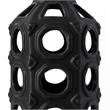 Mercana Brunel Large Black Drum-Shaped Ceramic Decorative Vase