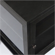Mercana Arelius Dark Brown Wood W/ Black Metal Frame End/Side Table
