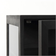 Mercana Arelius Dark Brown Wood W/ Black Metal Frame End/Side Table