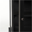 Mercana Arelius Dark Brown Wood W/ Black Metal Frame End/Side Table