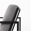 Mercana Armelle Gray Fabric Seat W/Gray Metal Frame Accent Chair