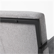 Mercana Armelle Gray Fabric Seat W/Gray Metal Frame Accent Chair