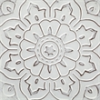 Miranda Set of 2 Stamped White/ Gray Metal Lotus Flower Wall Decor