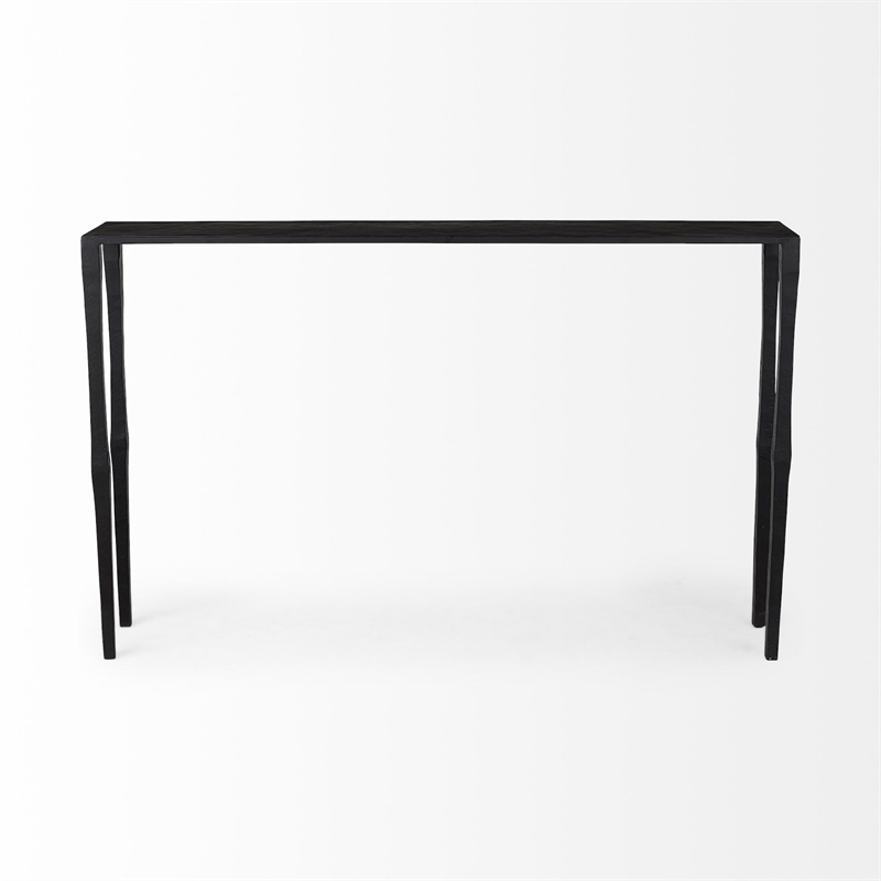 Mercana Timothy Ebony Black Iron Console/ Sofa Table