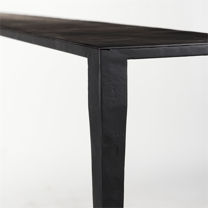 Mercana Timothy Ebony Black Iron Console/ Sofa Table
