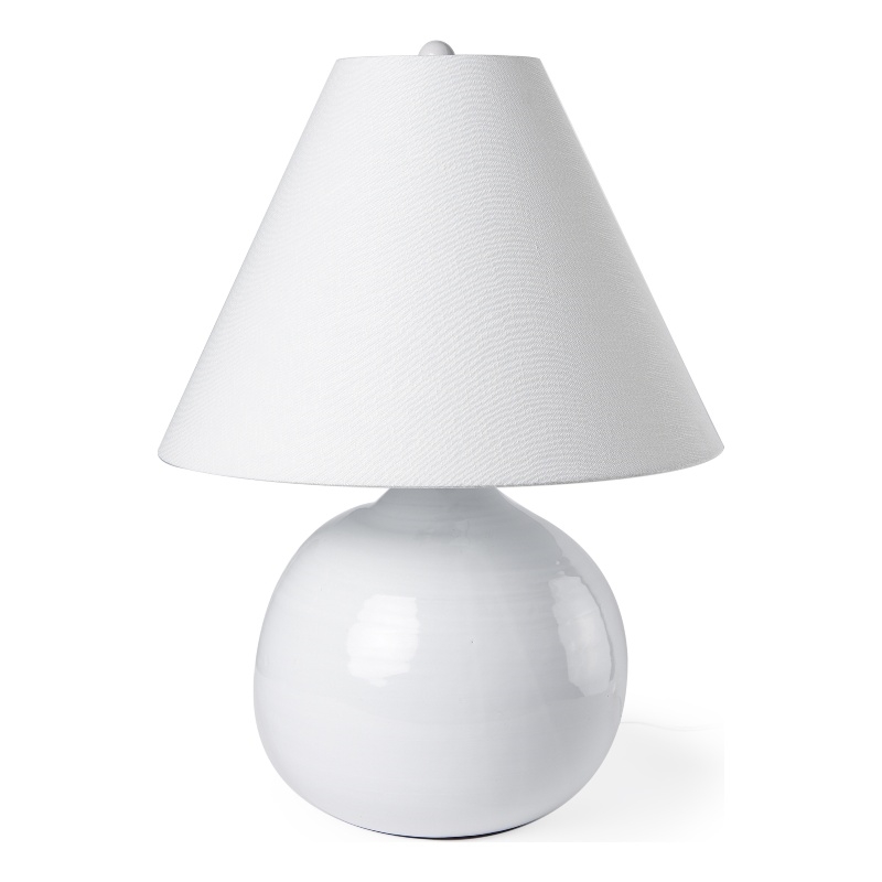 Mercana Mehdi White Ceramic Table Lamp
