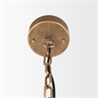 Mercana Rhone Gold Metal And Wood Beaded Chandelier