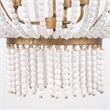 Mercana Rhone Gold Metal And Wood Beaded Chandelier