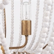 Mercana Rhone Gold Metal And Wood Beaded Chandelier