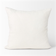 Mercana Jayden Cream W/ Merlot Print Linen Square Decorative Pillow Cover