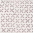 Mercana Jayden Cream W/ Merlot Print Linen Square Decorative Pillow Cover