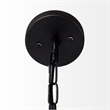 Mercana Leighton Ii 15X20 Black Metal Spherical Pendant Light in Clear