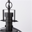 Mercana Leighton Ii 15X20 Black Metal Spherical Pendant Light in Clear
