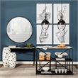 Mercana Leighton Ii 15X20 Black Metal Spherical Pendant Light in Clear