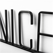 Mercana Work Hard And Be Nice Metal Wall Sign Cut-Out Typography in Black