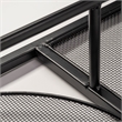 Mercana Navin Black Metal Body White Fabric Shade Rectangular Wall Sconce