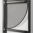 Mercana Navin Black Metal Body White Fabric Shade Rectangular Wall Sconce